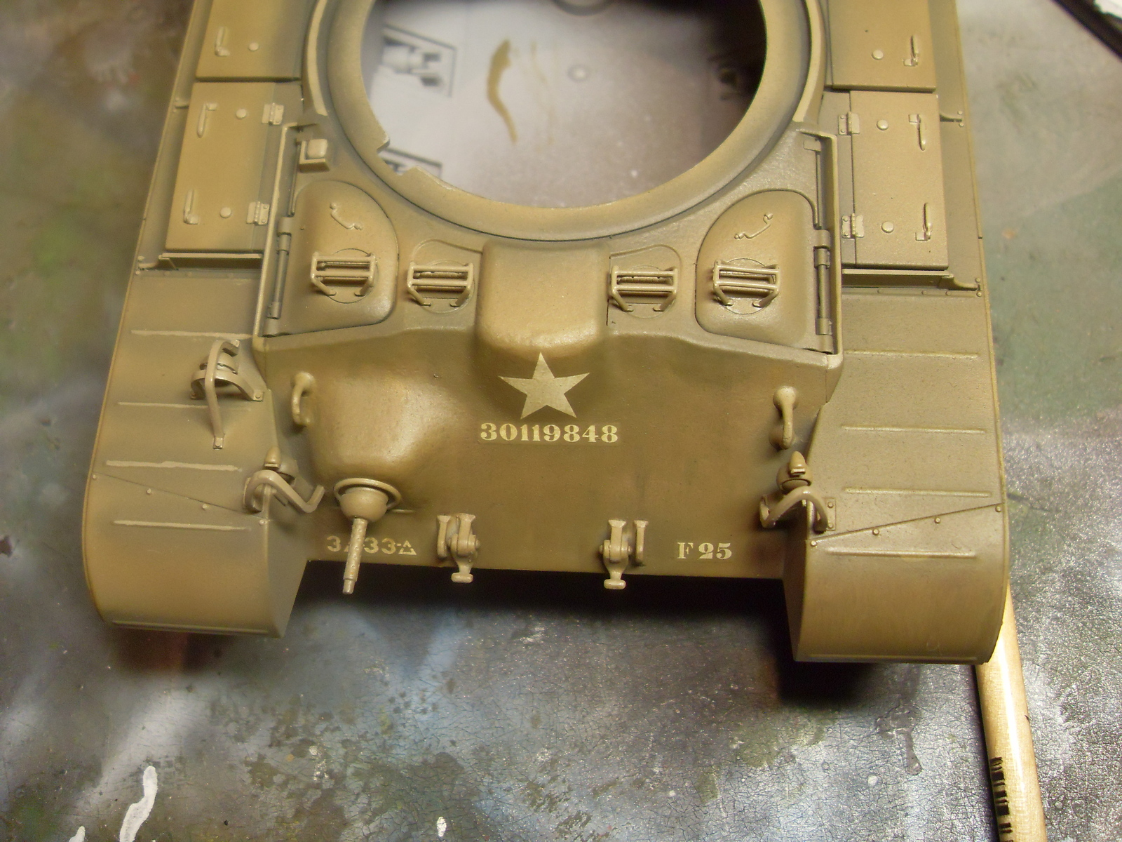 M26 Pershing. Part 3. Toning - My, Tanks, Modeling, Stand modeling, , Longpost