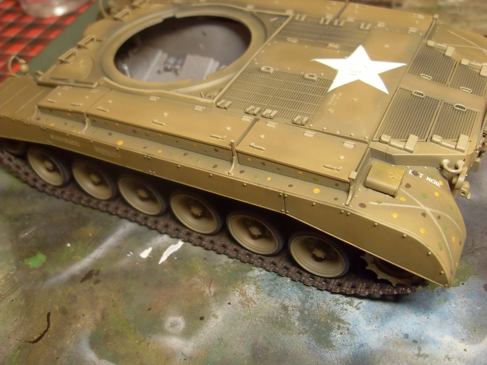 M26 Pershing. Part 3. Toning - My, Tanks, Modeling, Stand modeling, , Longpost