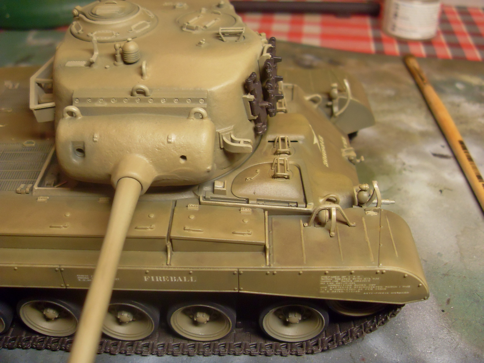 M26 Pershing. Part 3. Toning - My, Tanks, Modeling, Stand modeling, , Longpost