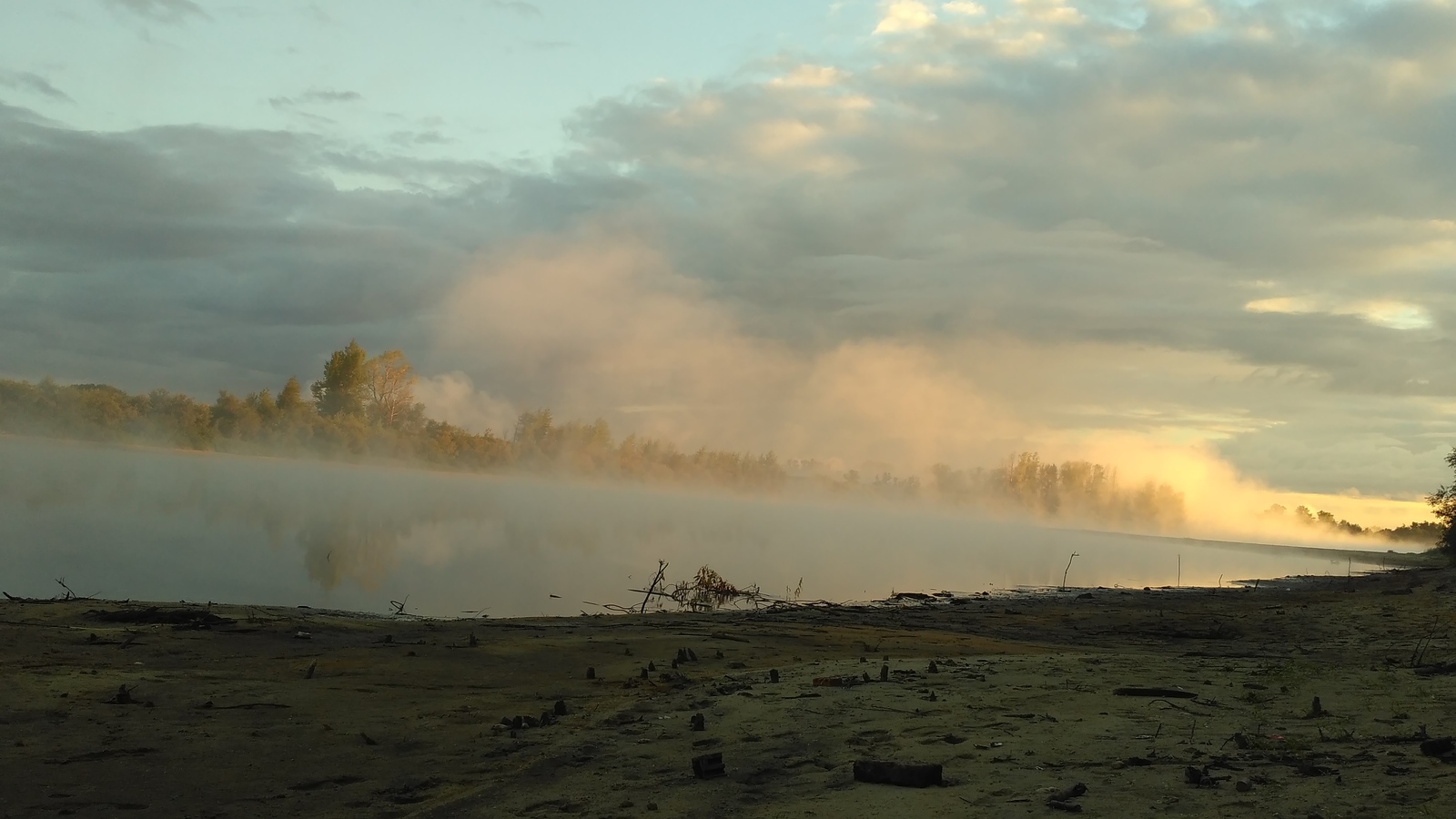 5 am. Apocalyptic. - My, Nature, Fog, Tyumen, , Rook, The photo