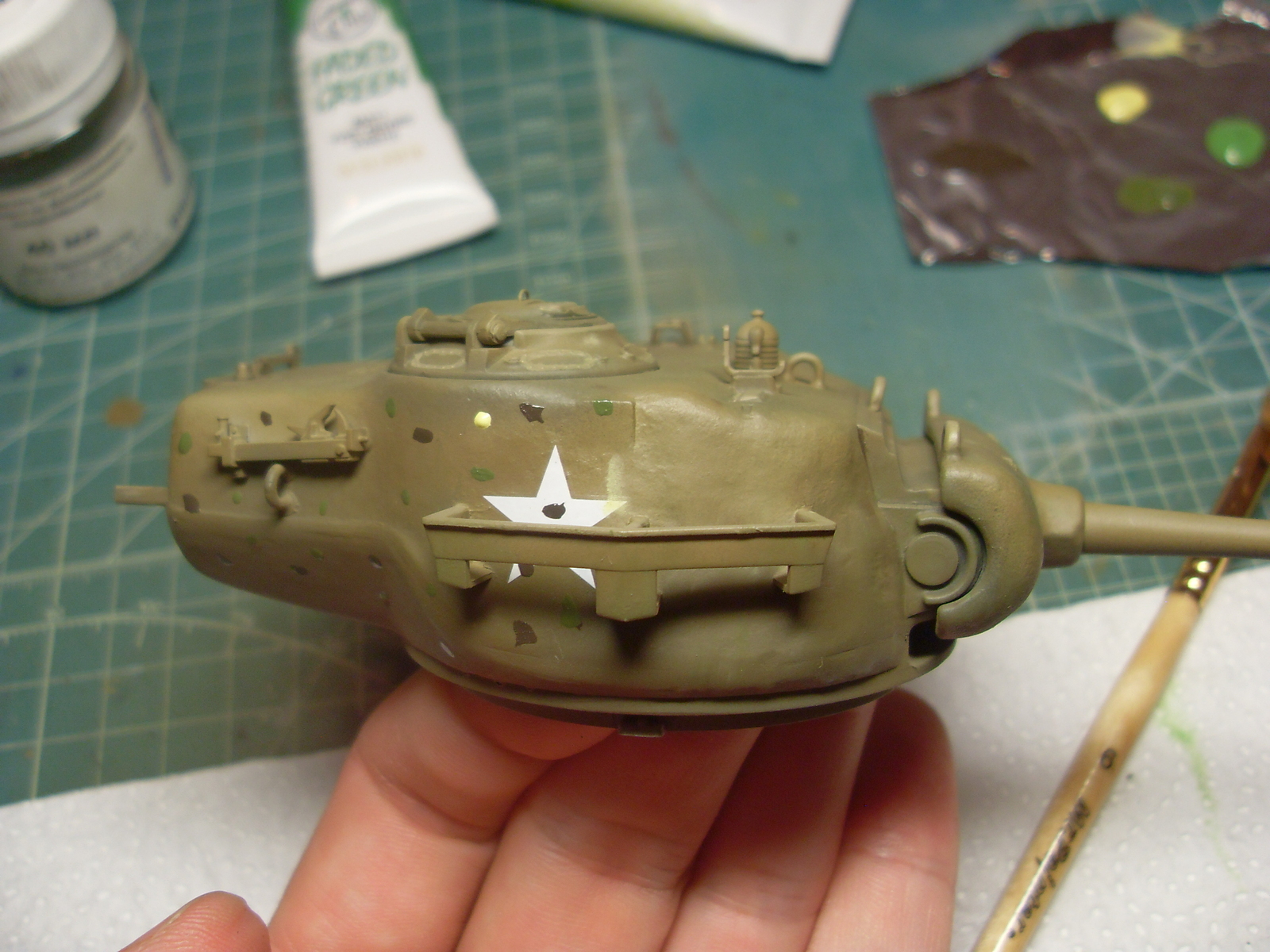 M26 Pershing. Part 4. Toning - My, Tanks, Modeling, Stand modeling, , Longpost