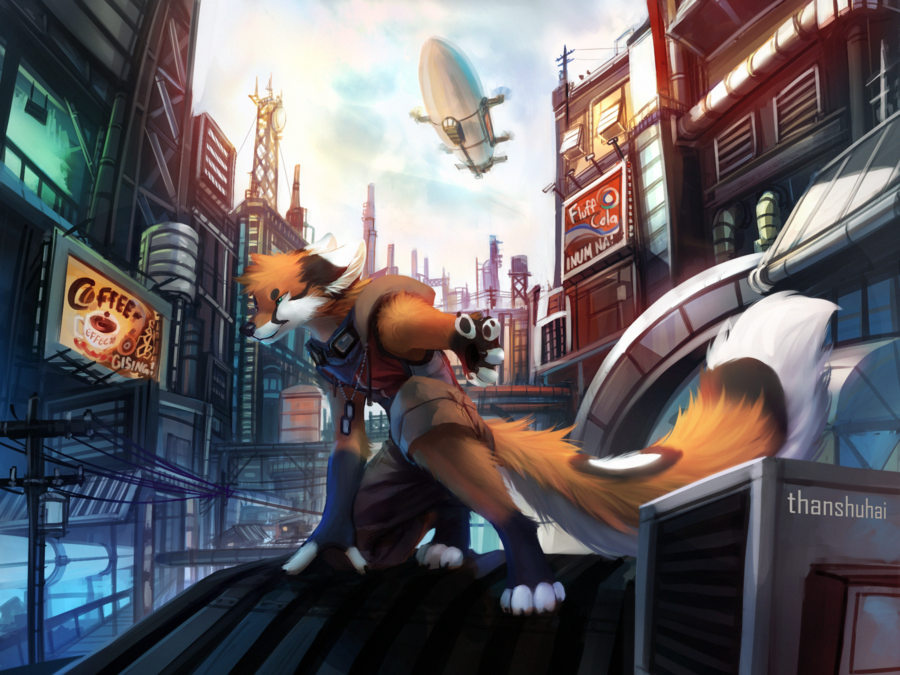 Awaken - Thanshuhai, Furry, Art, Deviantart, Fox, Anthro