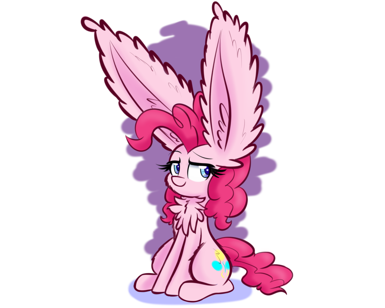 Pie with Big Ears - My little pony, Pinkie pie, Fluffy