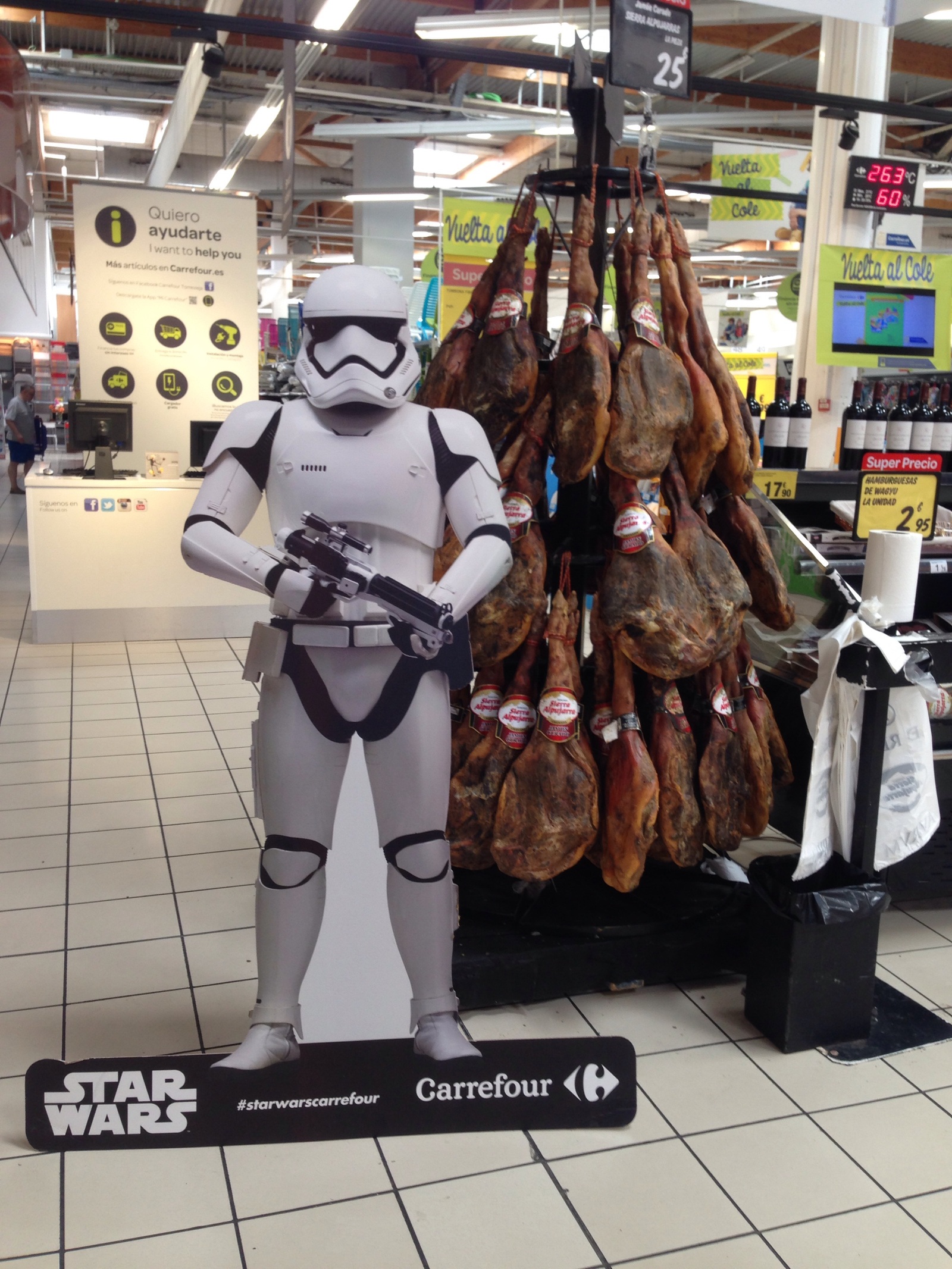 Это будет с каждым джедаем! - Моё, Star Wars, Carrefour, Испания, Страна контрастов, Хамон, Сушка, Джедаи, Контраст