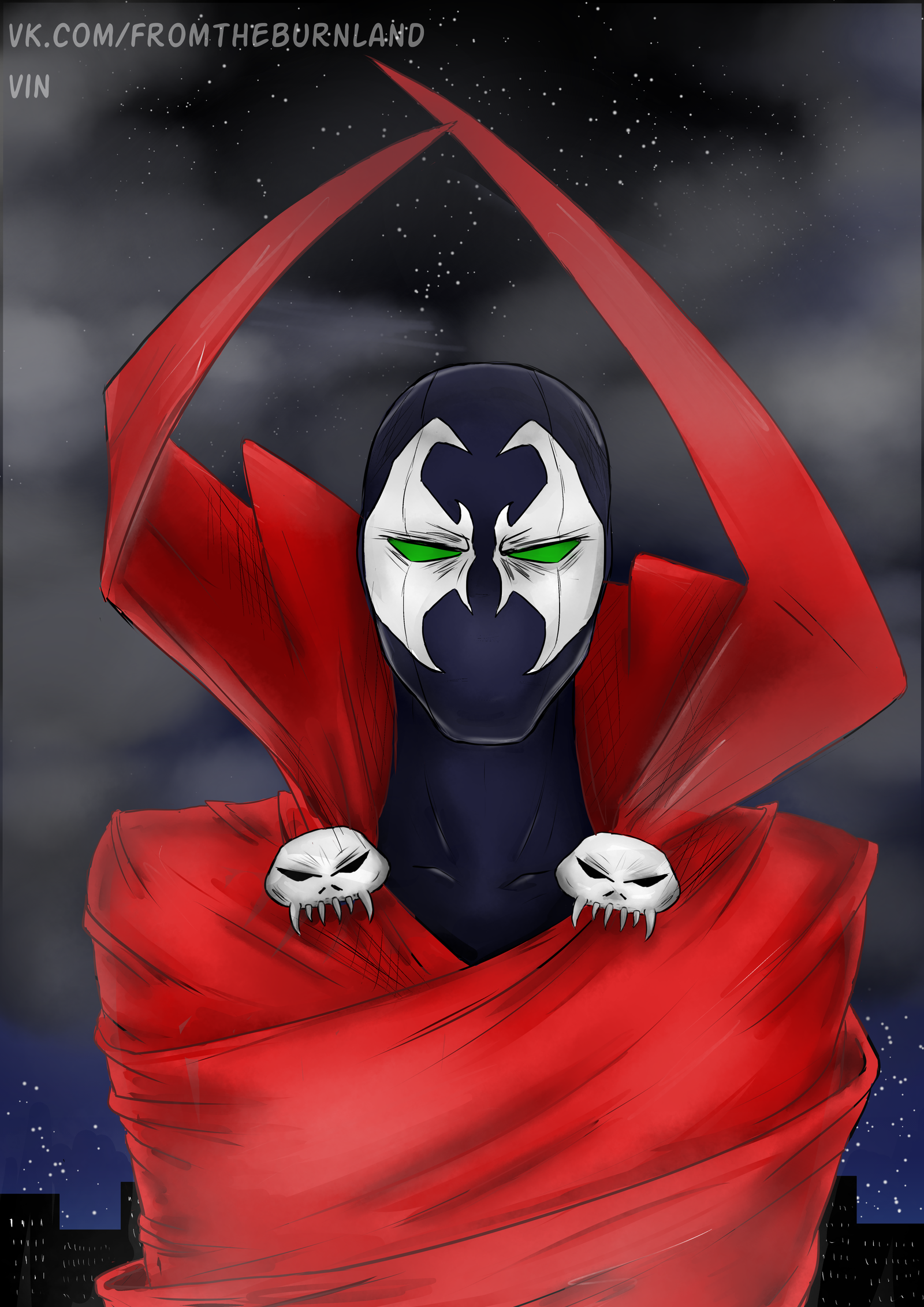 Spawn - My, Spawn, Art, Fan art, Creation, Comics, Digital drawing, Illustrations, Longpost