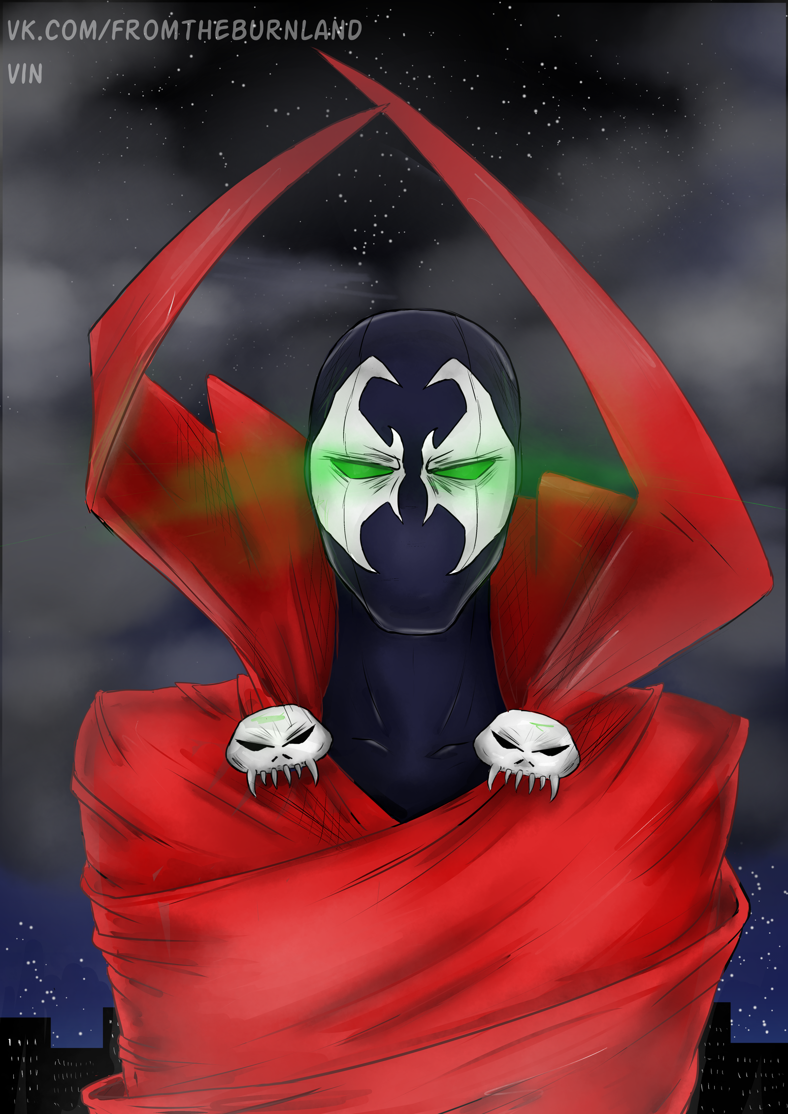 Spawn - My, Spawn, Art, Fan art, Creation, Comics, Digital drawing, Illustrations, Longpost