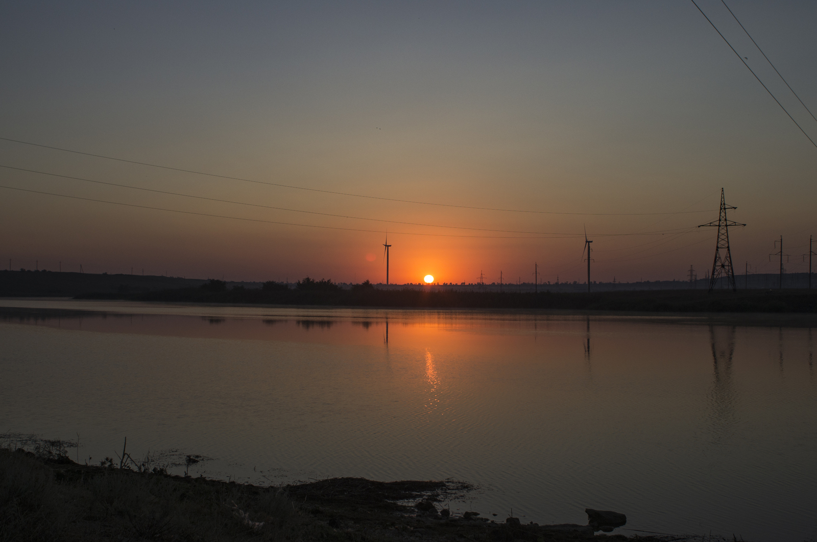 Tashlyar (Crimea) - My, Crimea, , Fishing, Wind generator, Lake, Longpost