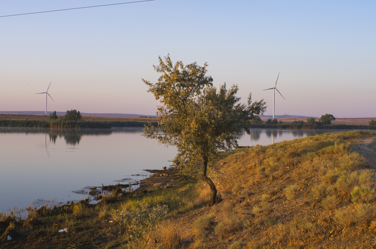 Tashlyar (Crimea) - My, Crimea, , Fishing, Wind generator, Lake, Longpost