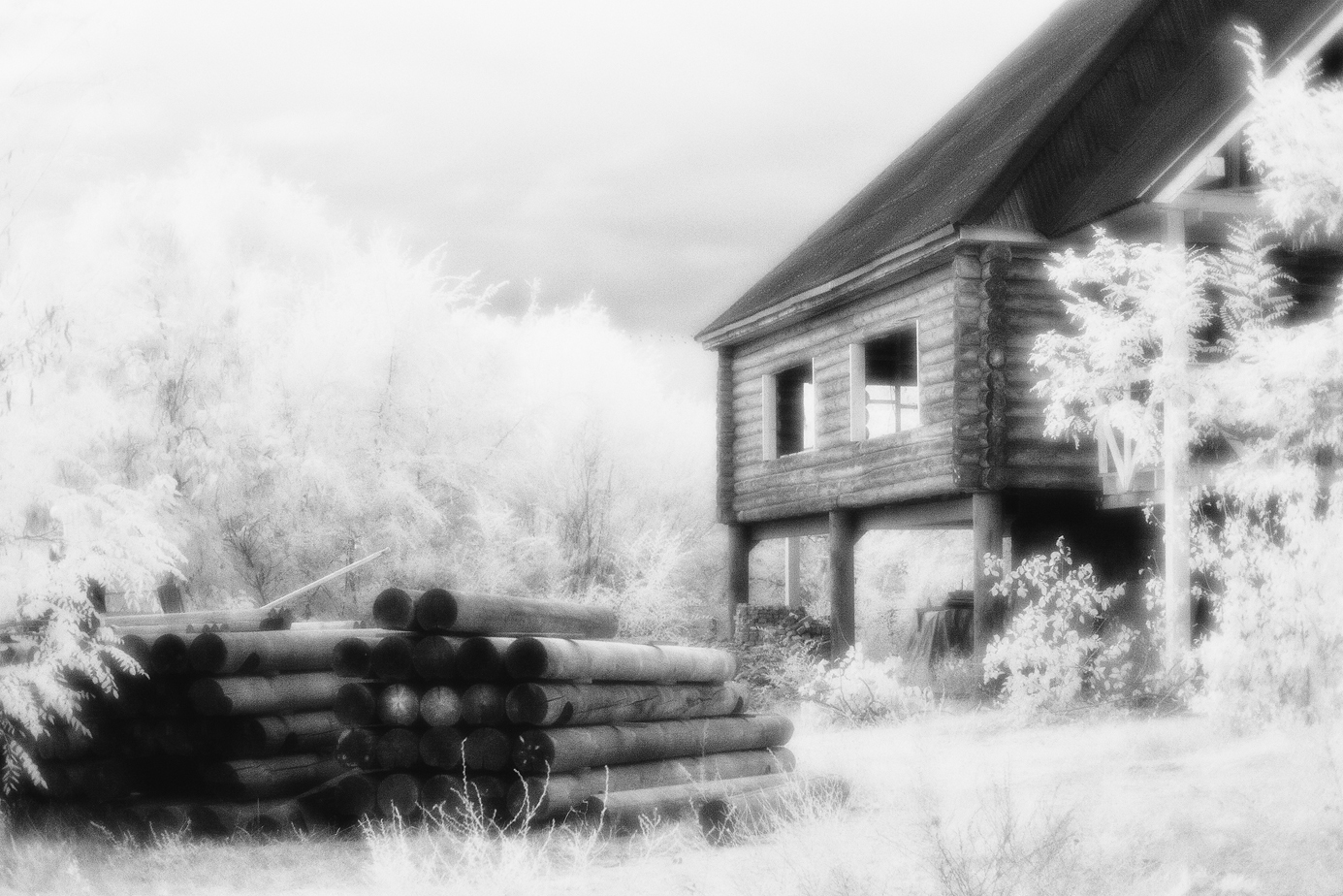 Infrared landscapes shot with a monocle - My, The photo, , Monocle, , Infrared shooting