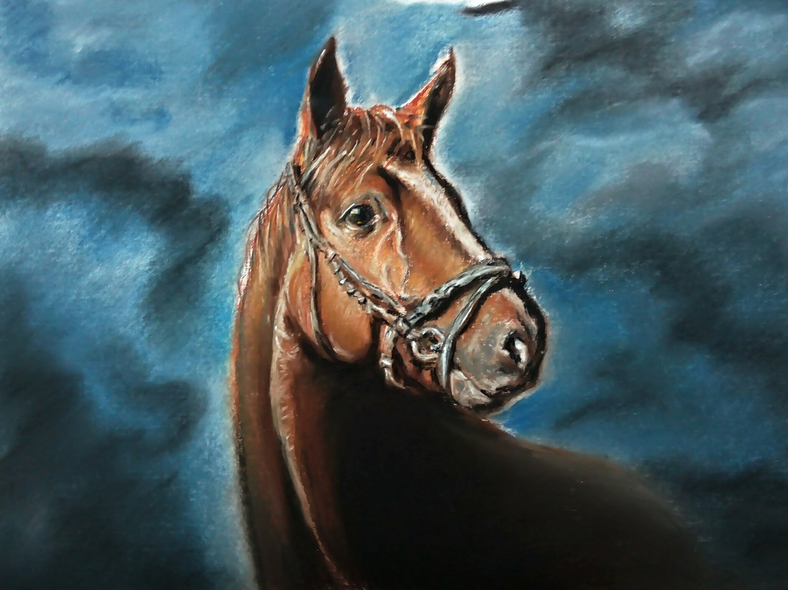 I would like to share my horses. All works are done in pastels. Which do you think is more successful? - My, Drawing, Pastel, Opinion, Horses, Horses, Longpost