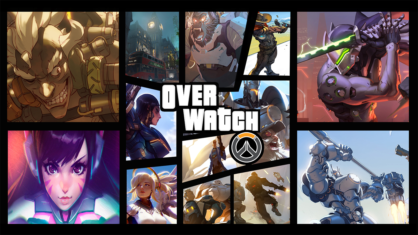 Overwatch(GTA Style) - Games, Overwatch, Gta 5, Blizzard, Dva, Junkrat, Pharah, Mercy