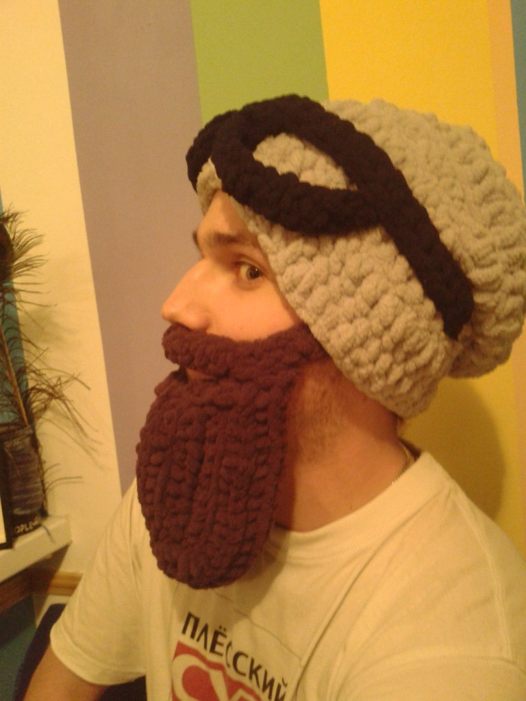 Ready for winter! - My, Beard, Cap, Winter, Longpost