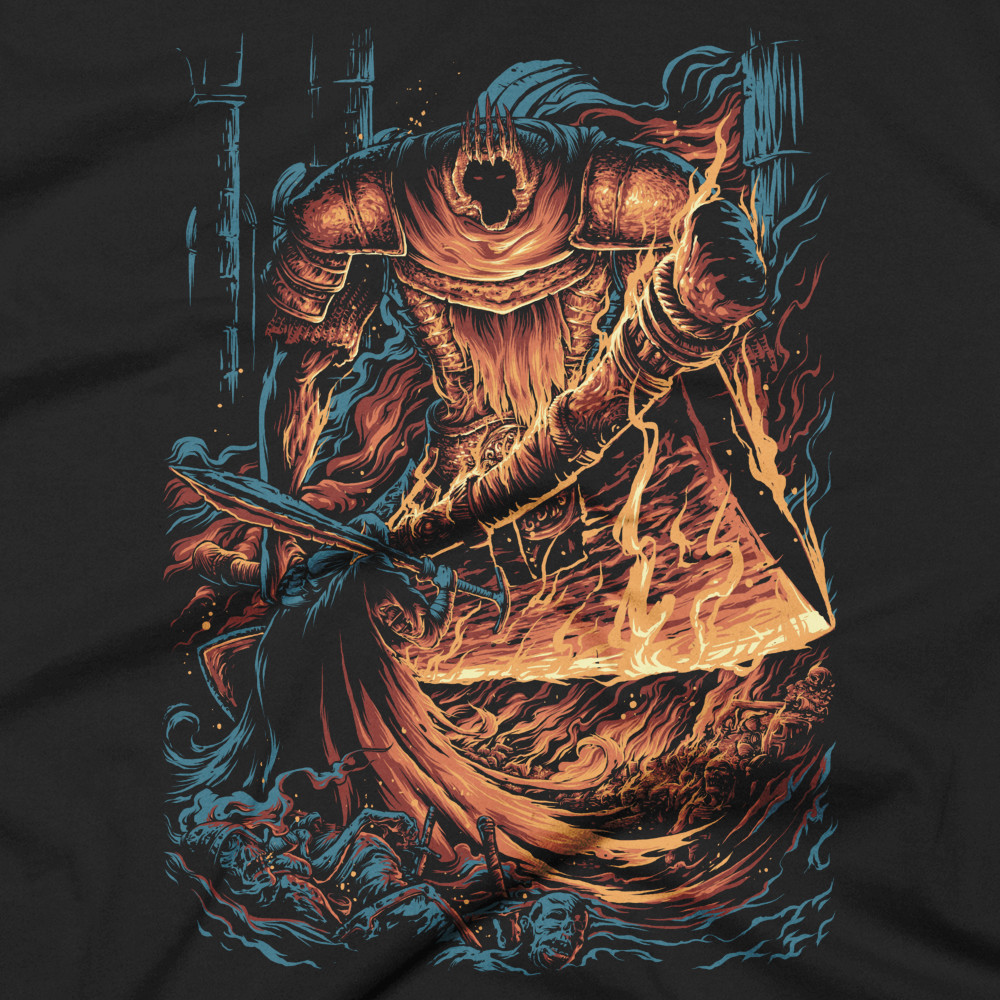 Very cool prints on T-shirts with bosses from Dark Souls 3 - Dark souls, Dark souls 3, Boss, Print, T-shirt, Longpost