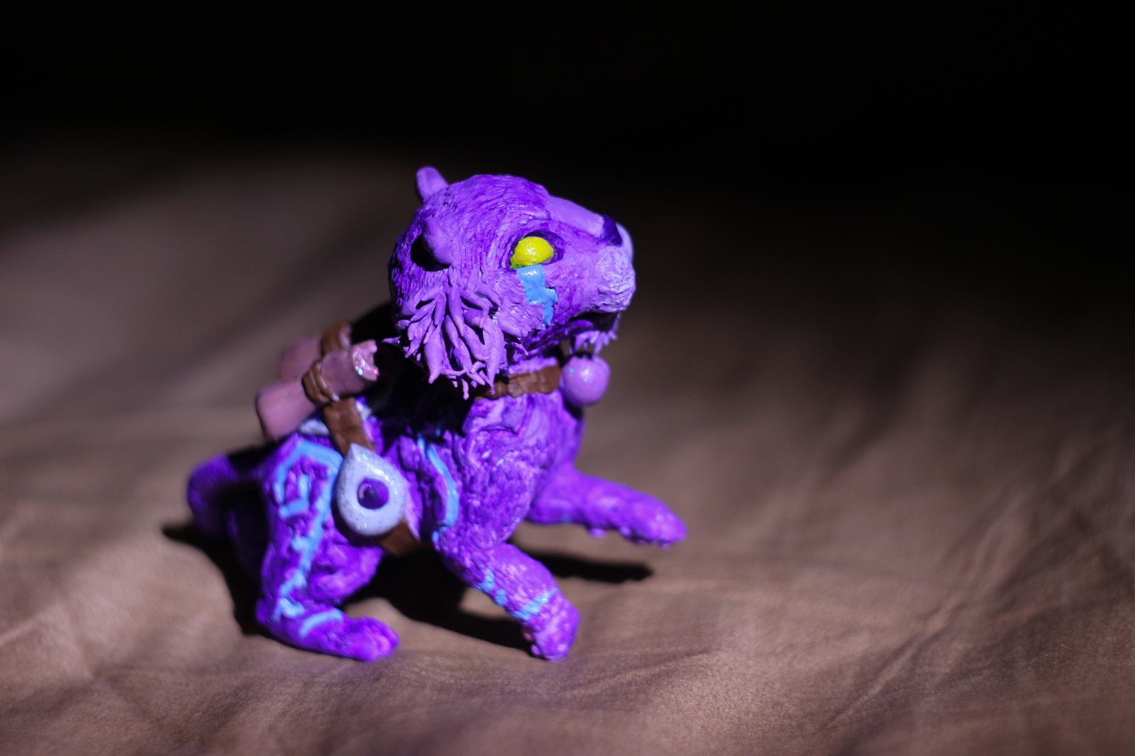 brightpaw - My, Figurines, , World of warcraft, Wow, Velvet plastic, , Handmade