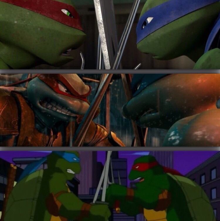 For more than 10 years, they can not figure out the relationship - Teenage Mutant Ninja Turtles, Leonardo, Raphael, , Time Machine, Cartoons, Frame, Relationship problems, Rafael TMNT, Leonardo TMNT