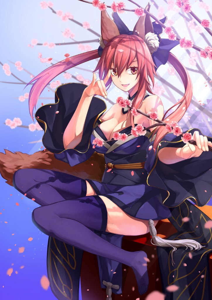 Tamamo no mae post =) - NSFW, Anime, Anime art, Fate grand order, Tamamo no mae, Longpost