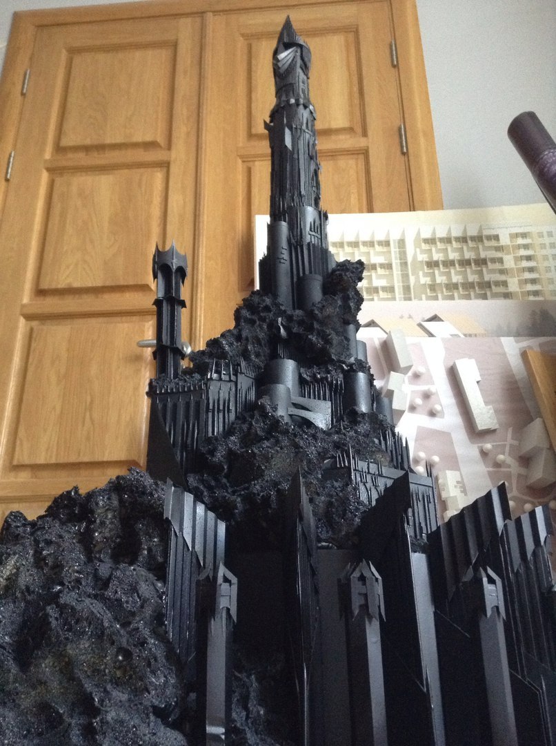 Layout of Barad Dur. - My, With your own hands, Tolkien, Lord of the Rings, Layout, Barad-Dur, Longpost