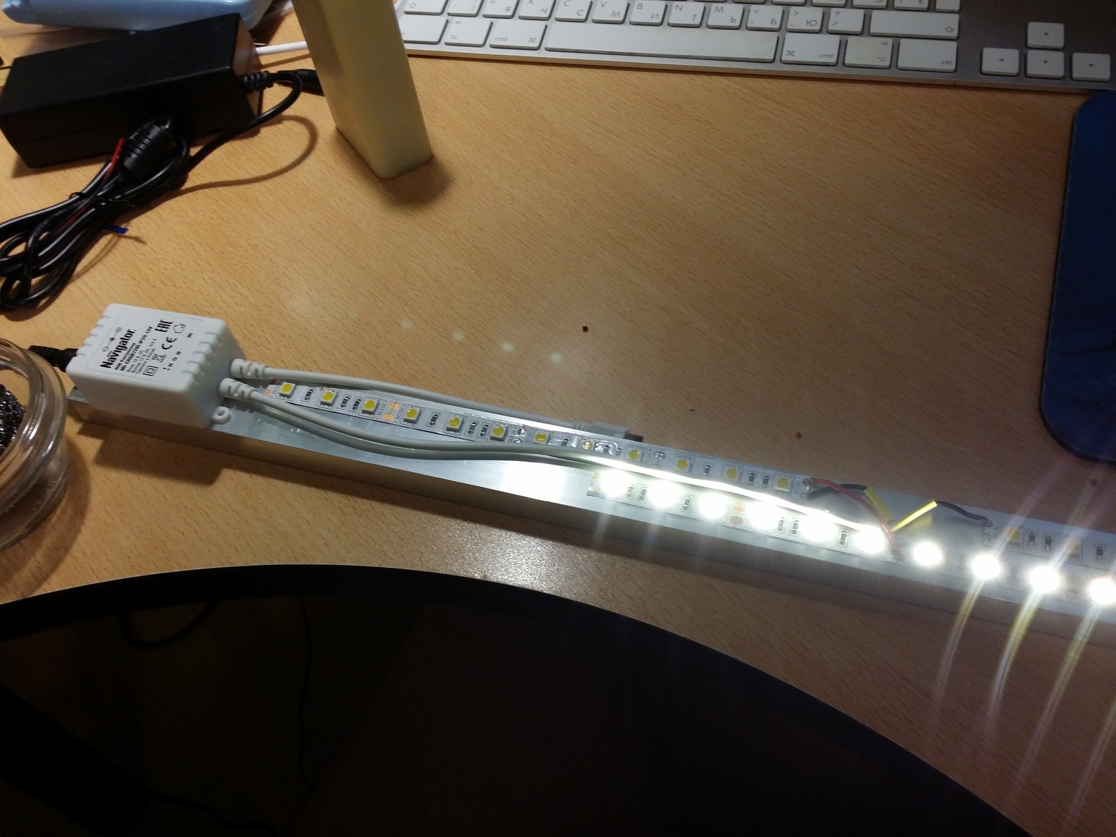 DIY night light with remote control - My, Night light, LED Strip Light, With your own hands