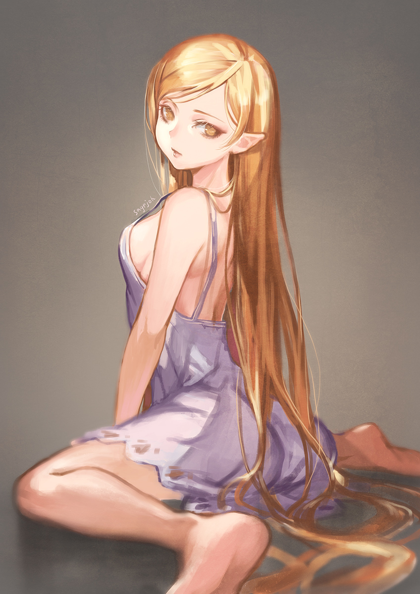 By  sage joh - Аниме, Anime Art, Kiss-Shot Acerola-orion Heart-under-blade, Kizumonogatari, Monogatari series