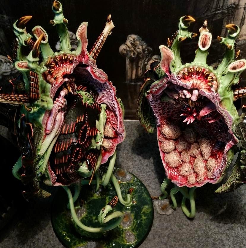 Мерзкие ксеносы - Warhammer 40k, Длиннопост, Tyranids, Покраска, Моделизм, Миниатюра, Трипофобии