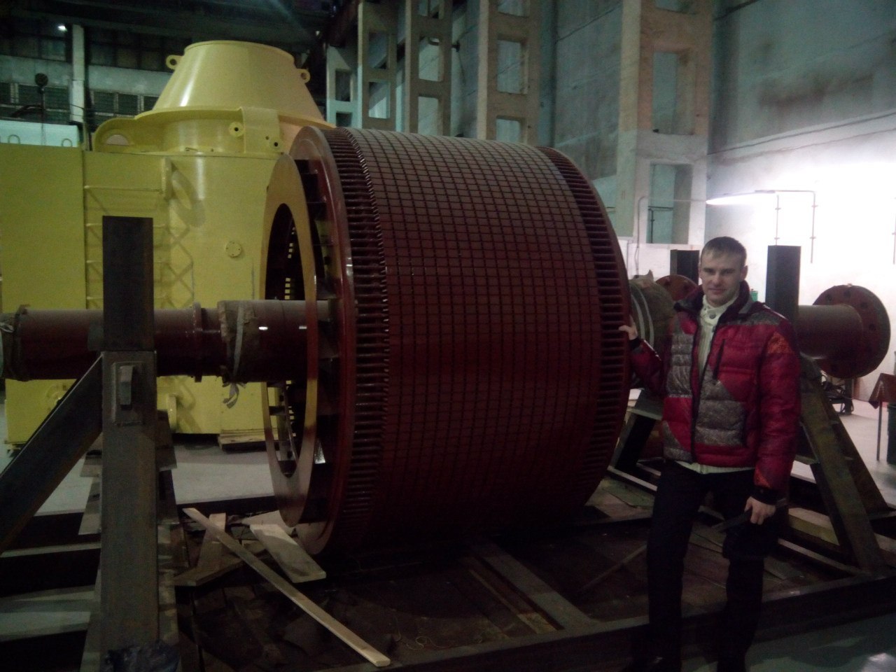 На волне постов. Фото на работе - ротор электродвигателя и сам ...