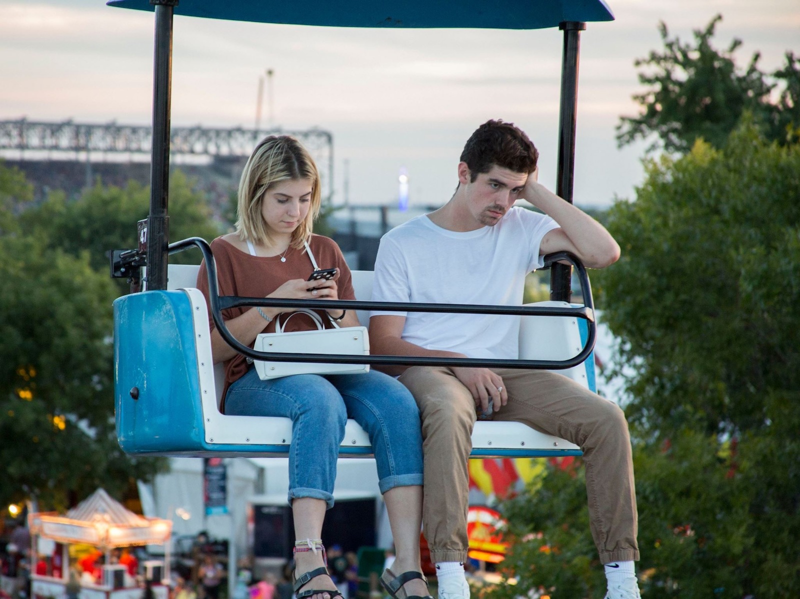 A couple have fun at a fair in Minnesota. - Photo, Joy, Hopelessness