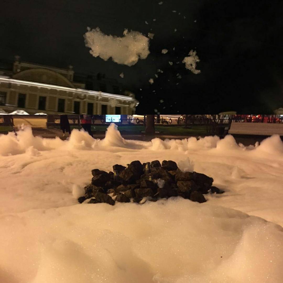 Foam Fountain in St. Petersburg - Fountain, Saint Petersburg, Cultural capital, beauty, Foam, Longpost