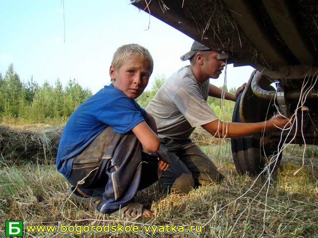 Real Russian men - My, Men, Farmer, Heat, Work, , Russia, Adult children, Children, Longpost, Workplace