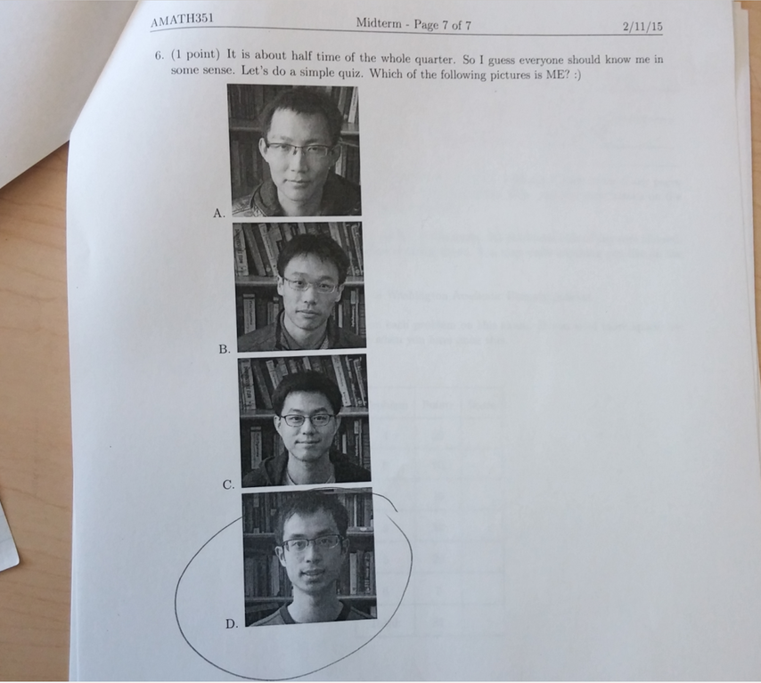 The most difficult question - Test, Asians, Question
