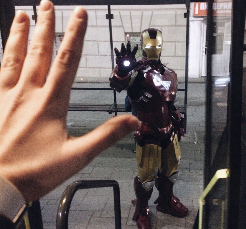 Somewhere in Yekaterinburg - iron Man, Costume