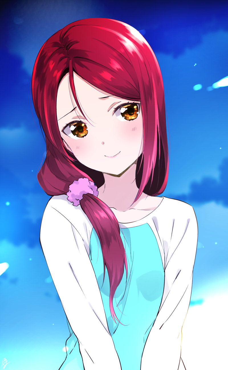 By  yomo tsuka - Anime Art, Аниме, Love live! School Idol Project, Love live! Sunshine!!, Riko Sakurauchi