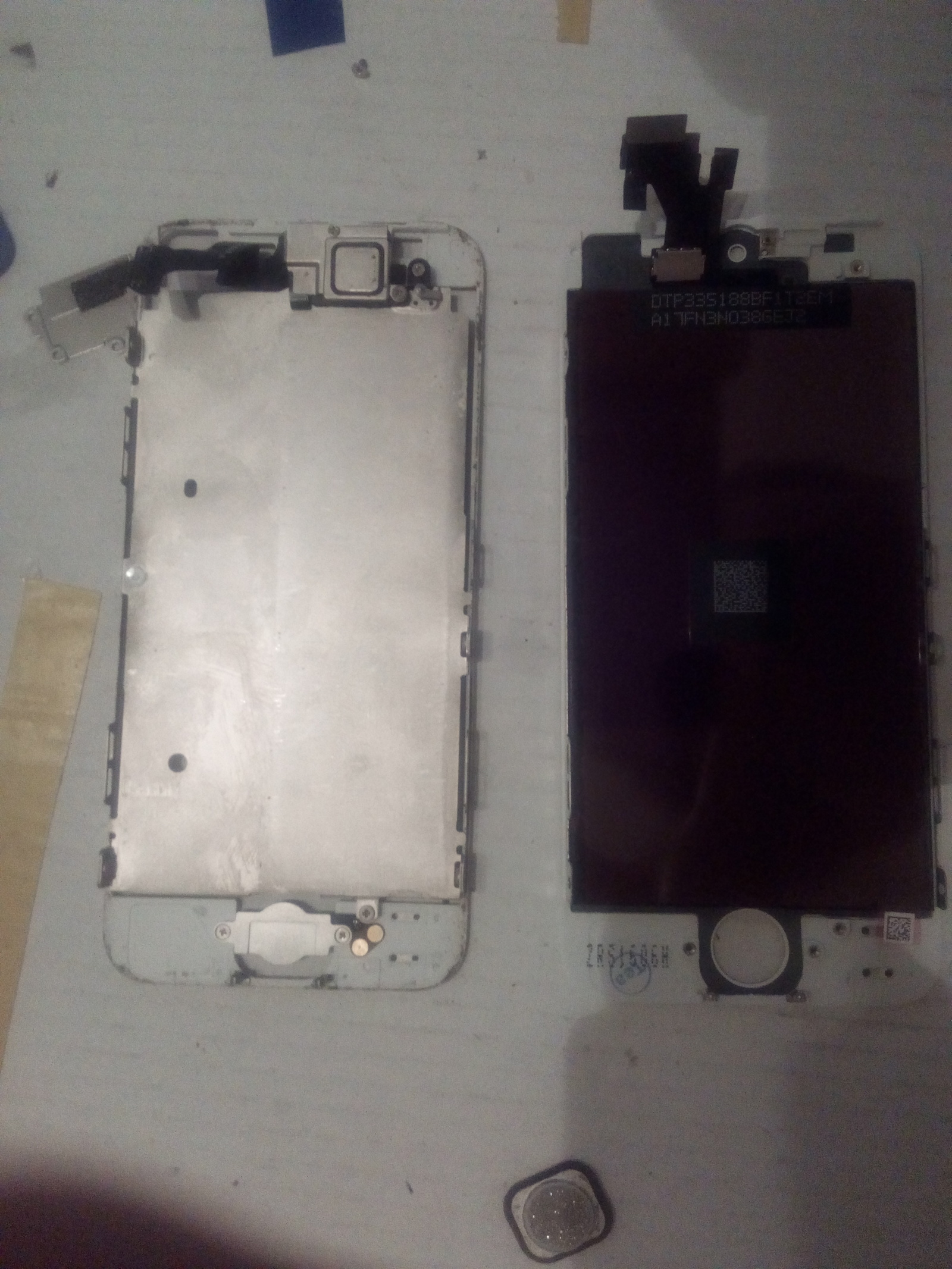 How I changed the display module on iphone 5 for the first time - My, iPhone 5, Repair of equipment, First time, Bolt, Longpost