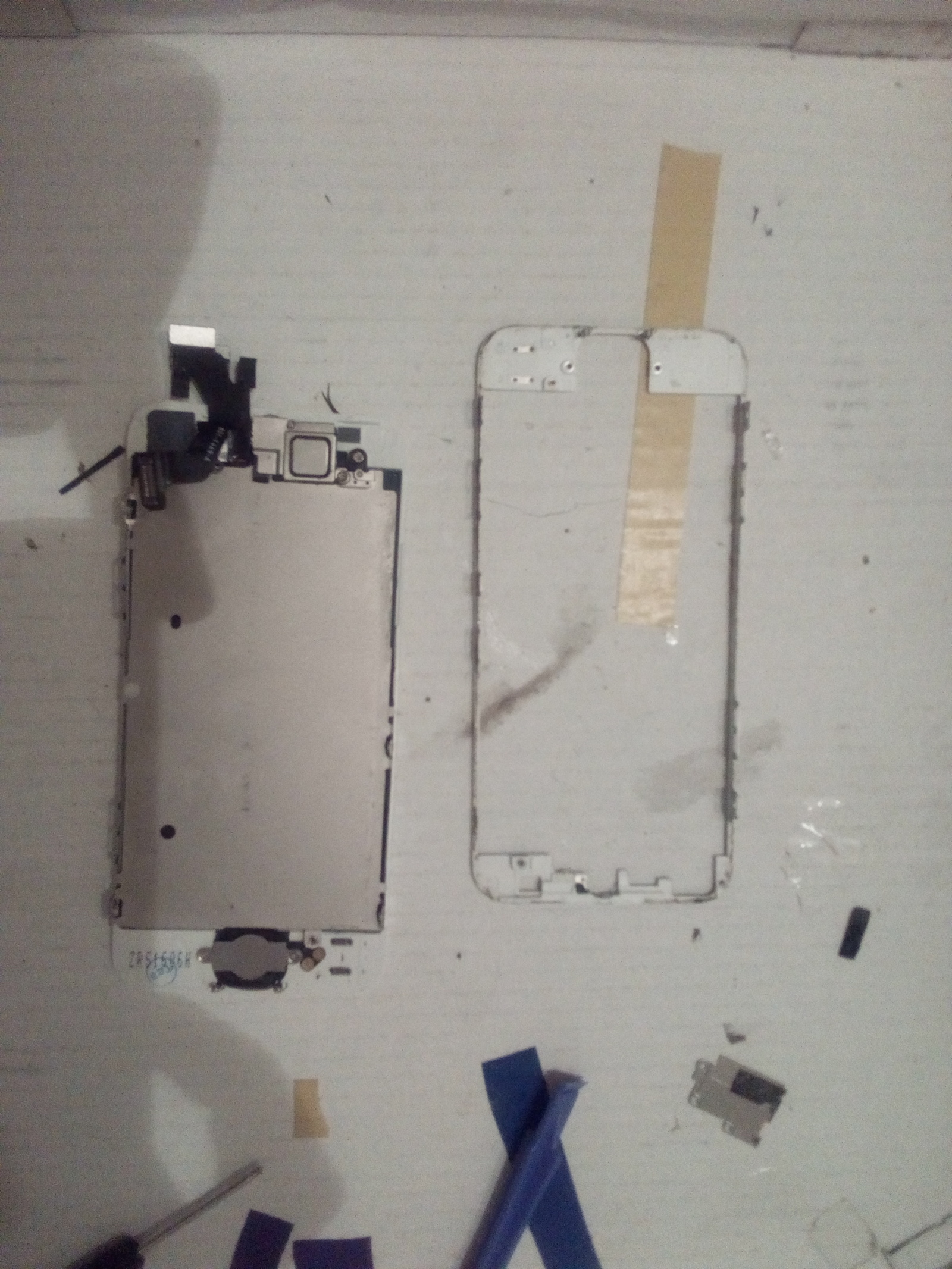 How I changed the display module on iphone 5 for the first time - My, iPhone 5, Repair of equipment, First time, Bolt, Longpost