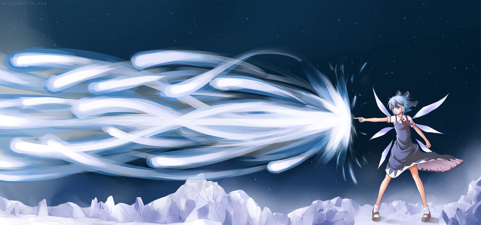 Snow Sign Diamond Blizzard - Touhou, Anime, Cirno, Anime art, Not anime