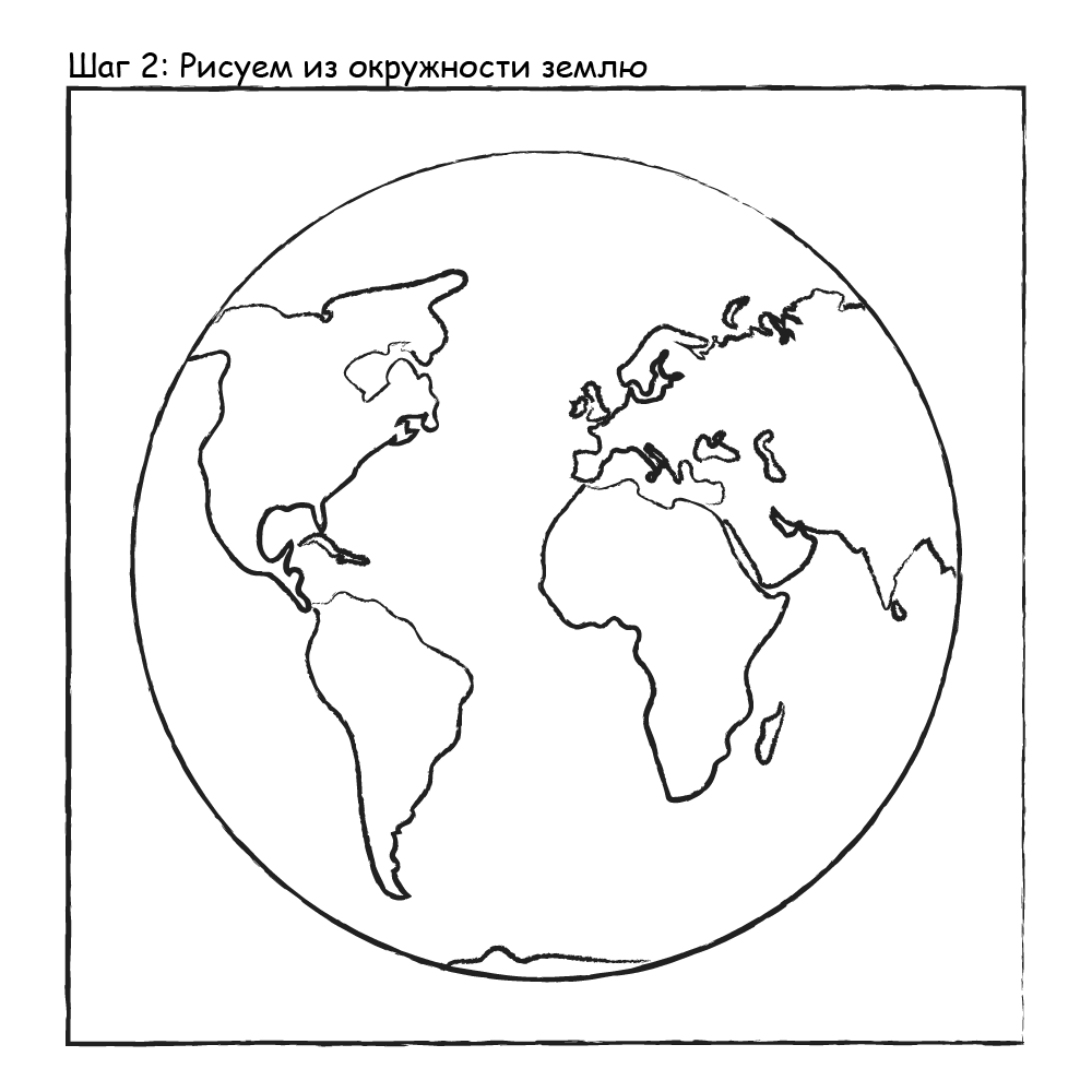 Нарисовать землю 2 класс