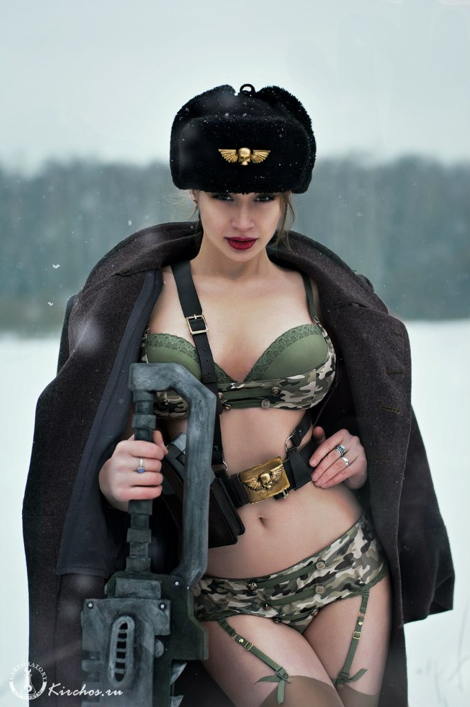 Valhallan Ice Warriors - Warhammer 40k, Longpost, Valhallan Ice Warriors, Cosplay, Larporatory, Imperial guard, Girls