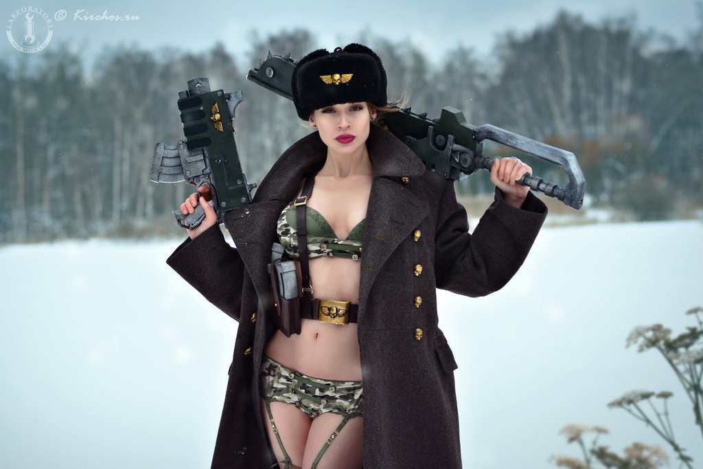 Valhallan Ice Warriors - Warhammer 40k, Longpost, Valhallan Ice Warriors, Cosplay, Larporatory, Imperial guard, Girls