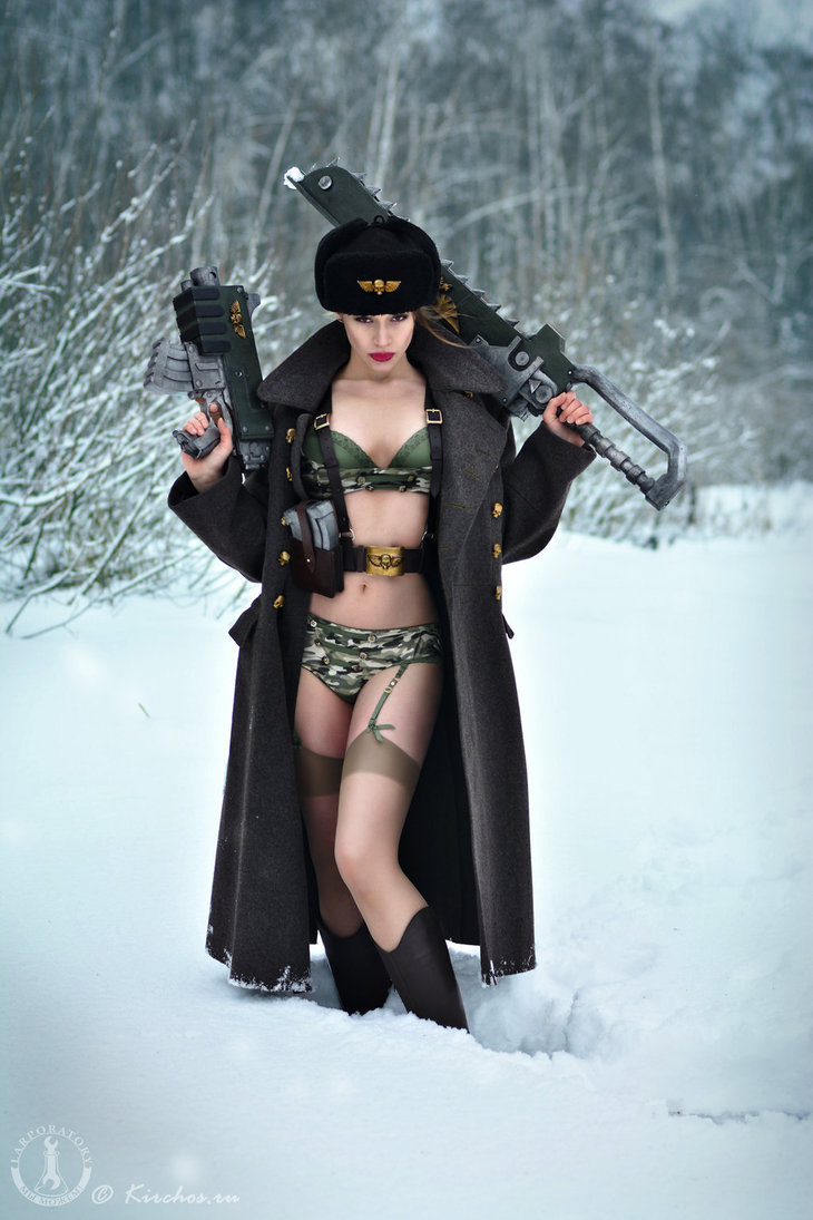 Valhallan Ice Warriors - Warhammer 40k, Longpost, Valhallan Ice Warriors, Cosplay, Larporatory, Imperial guard, Girls