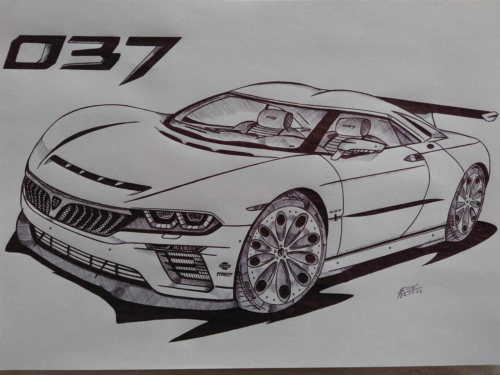 My latest projects (in HD) - My, Pen drawing, Art, Auto, Mitsubishi, Delta, Audi, Subaru impreza, Evolution, Longpost