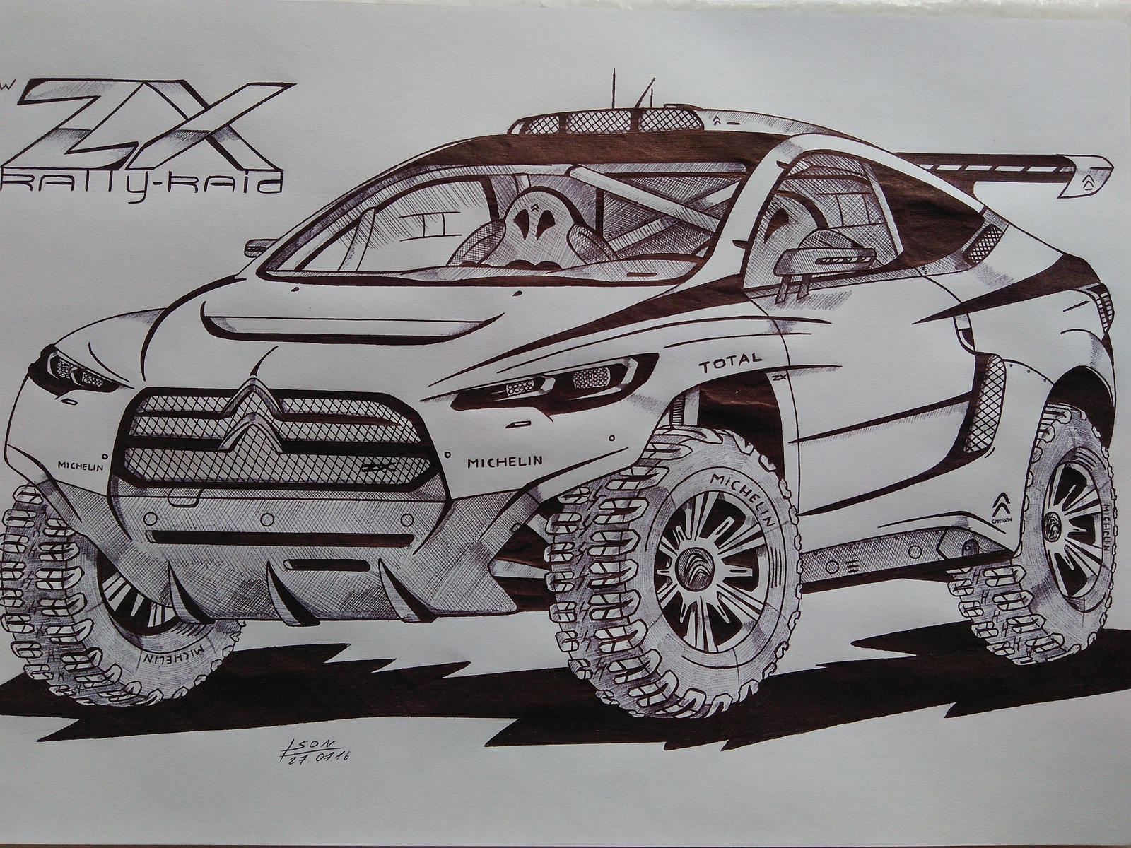 My latest projects (in HD) - My, Pen drawing, Art, Auto, Mitsubishi, Delta, Audi, Subaru impreza, Evolution, Longpost