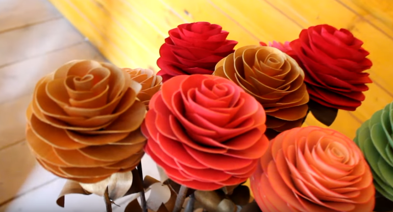 How to make a wooden rose - the Rose, Handmade