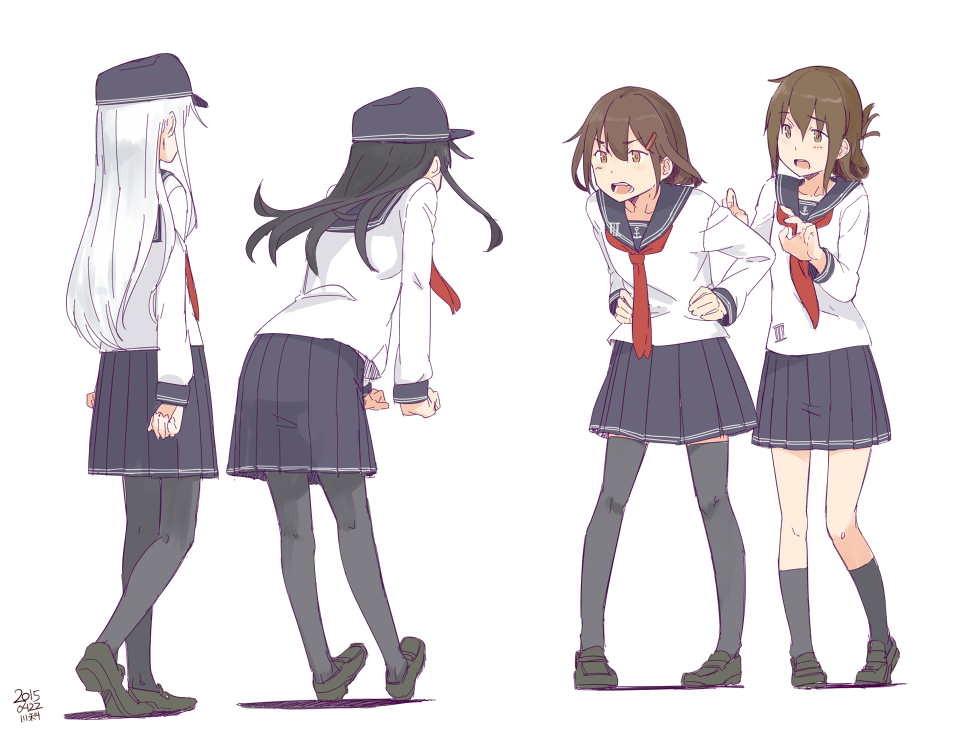 Kantai collection - Hibiki, Akatsuki, Inazuma, Ikazuchi, Kantai Collection, Аниме