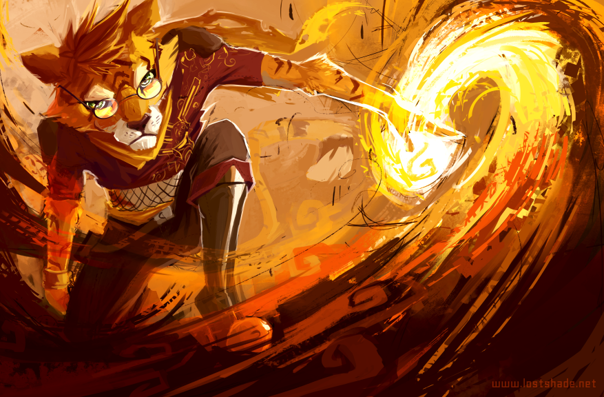 fire energy - Furry, Art, 