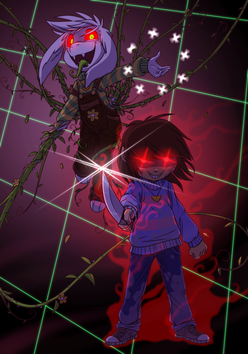 Alter ego. - Undertale, Frisk, Asriel, Chara, Flowey