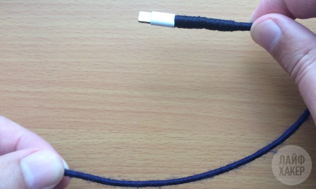 HOW TO MAKE A PERMANENT LIGHTNING CABLE IN HALF AN HOUR - Life hack, crazy hands, Apl, Longpost, Text