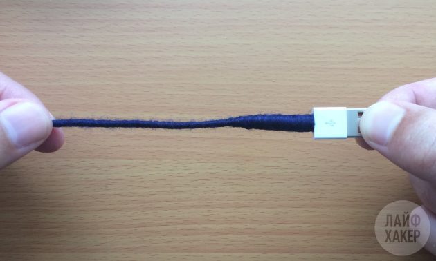 HOW TO MAKE A PERMANENT LIGHTNING CABLE IN HALF AN HOUR - Life hack, crazy hands, Apl, Longpost, Text