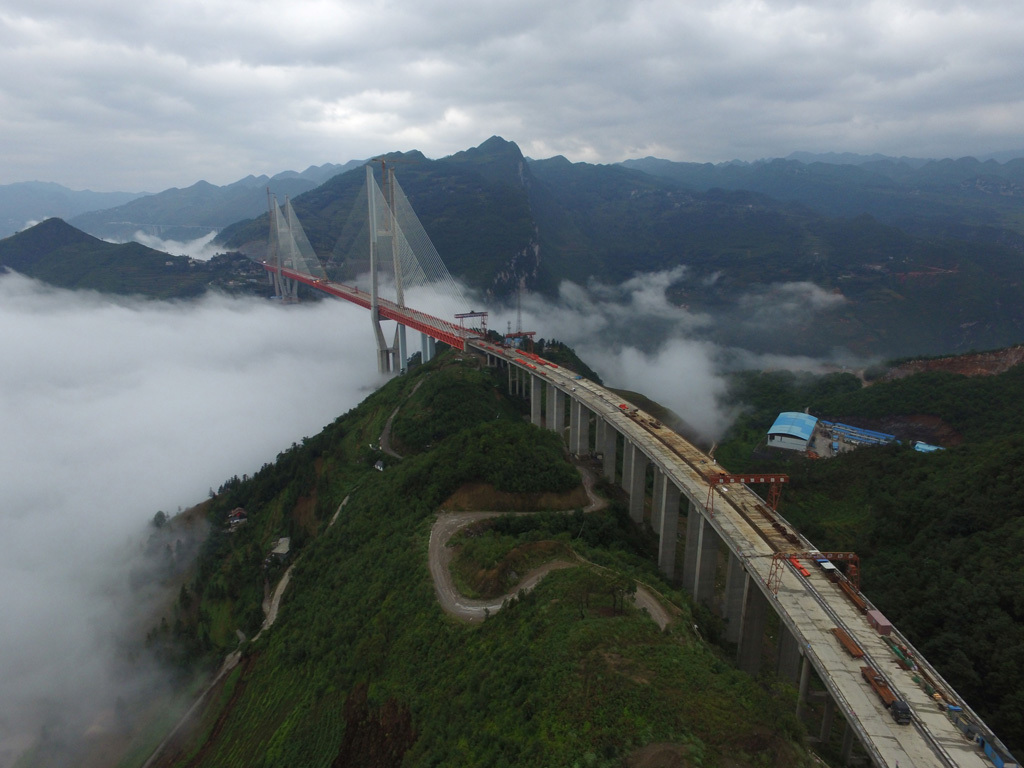 +1 in the piggy bank to the most-most in China - China, Bridge, highest, Record, Height