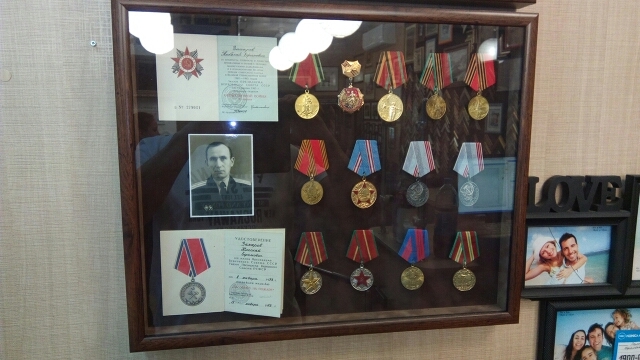 Grandfather Kolya ran into ... - My, Washer, Grandfather, Goal, Medals, Frame, Longpost