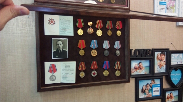 Grandfather Kolya ran into ... - My, Washer, Grandfather, Goal, Medals, Frame, Longpost