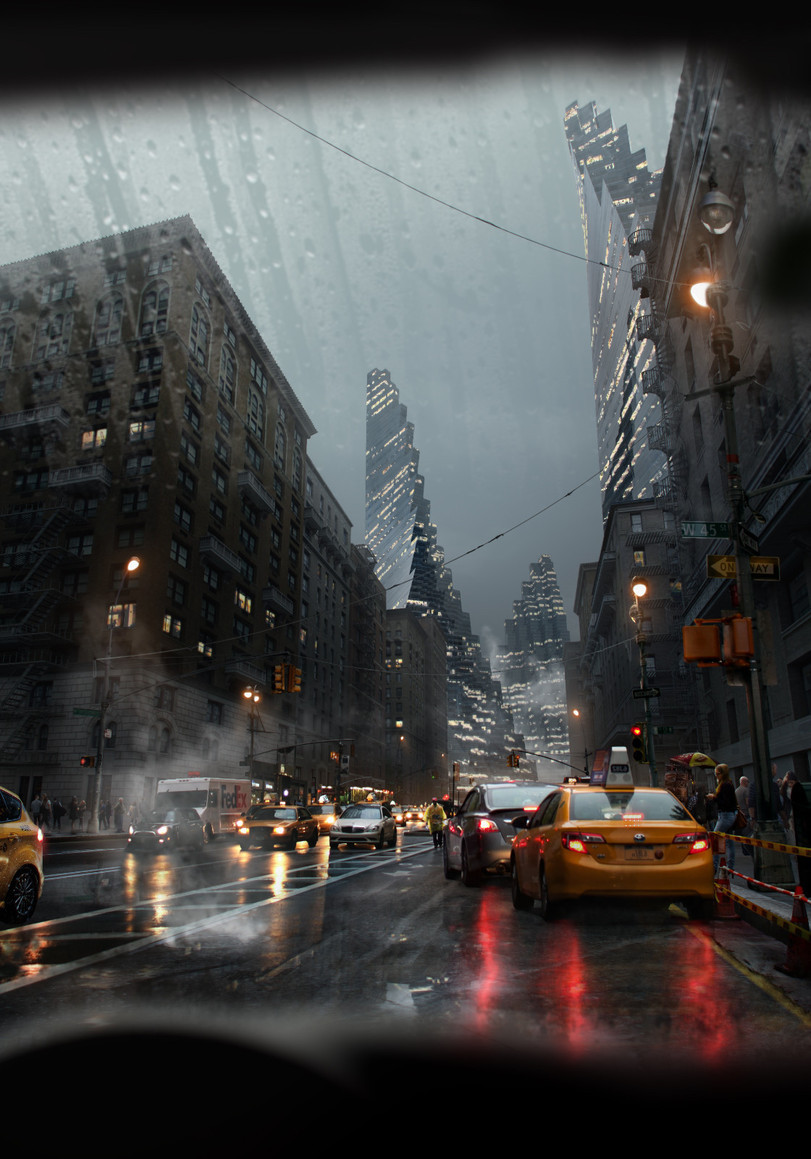 New York by  Bartosz Trocha - Digital drawing, New York